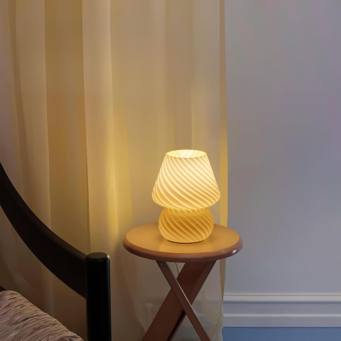 Lampe de table minimaliste en verre