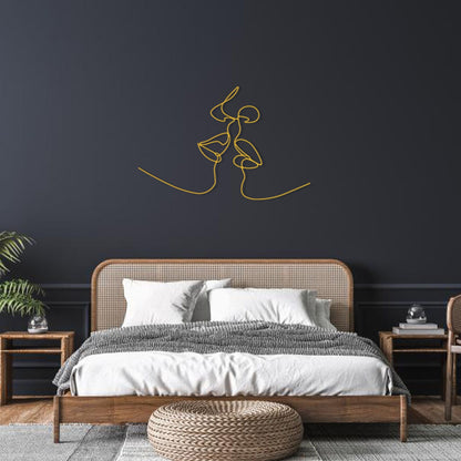 Décoration murale minimaliste couple