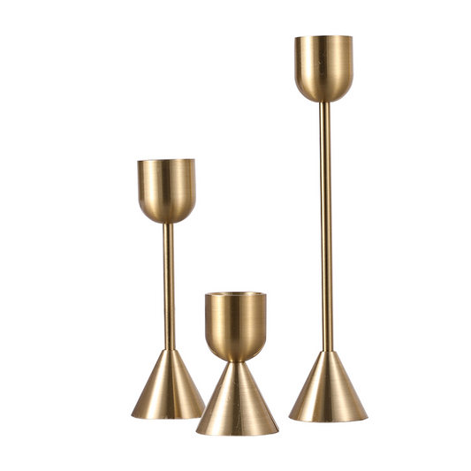 Set de 3 chandeliers en métal