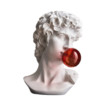 Statuette Bubble Pop Greek en résine