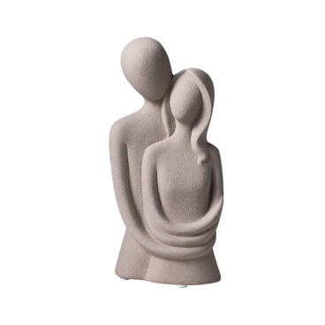 Statuette couple en céramique